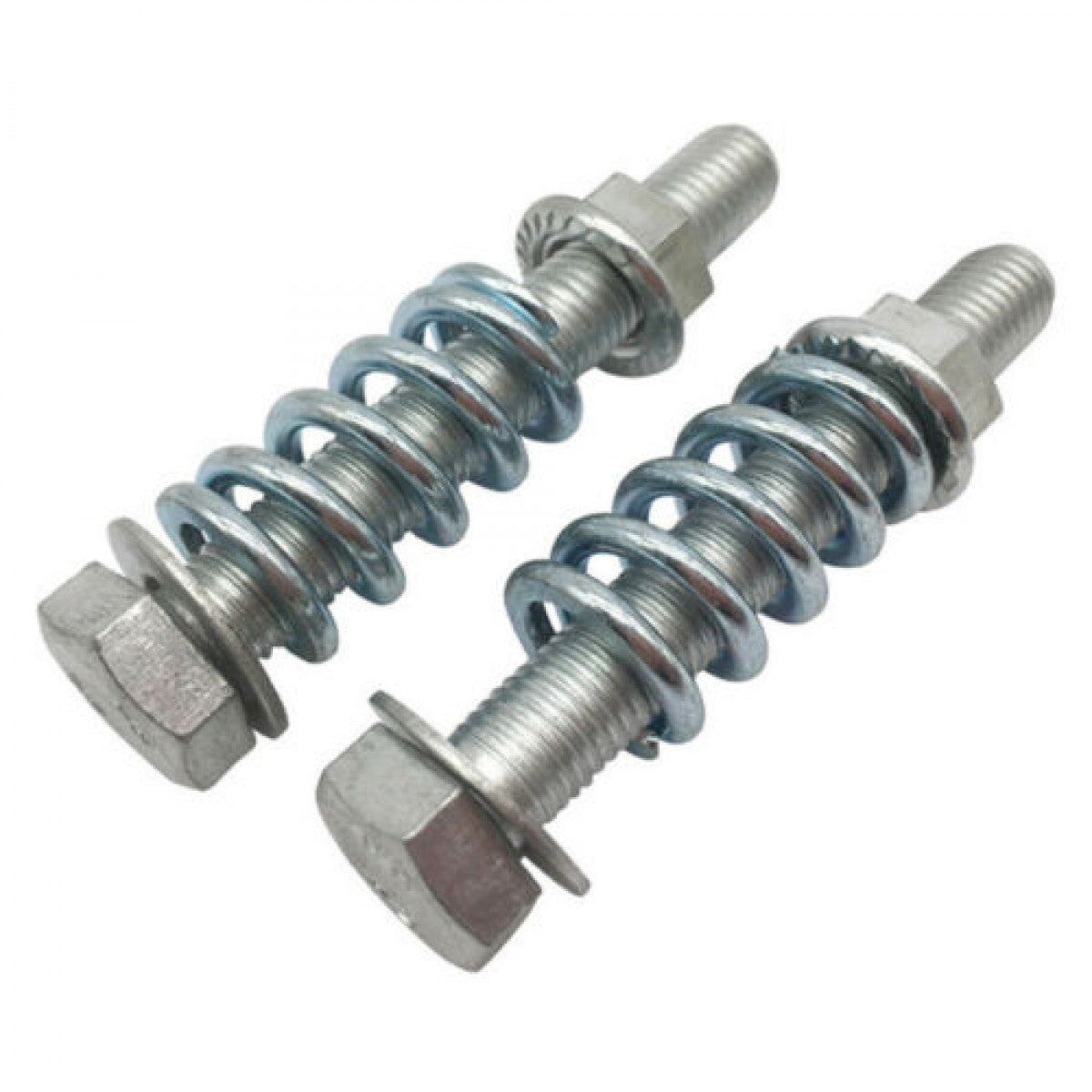 A set M8x1.25 Car Exhaust Spring Bolt Stud Nut Hardware Repair Replacement Steel n