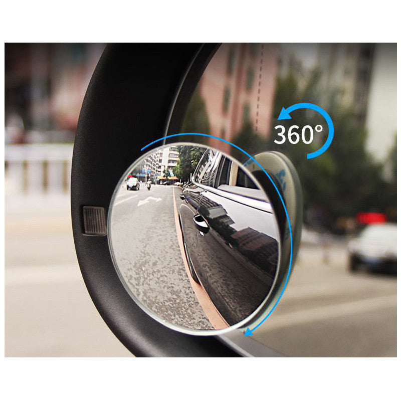2pcs Adjustable rear side convex glass blind spot mirror for cars, 360° wide angle. n