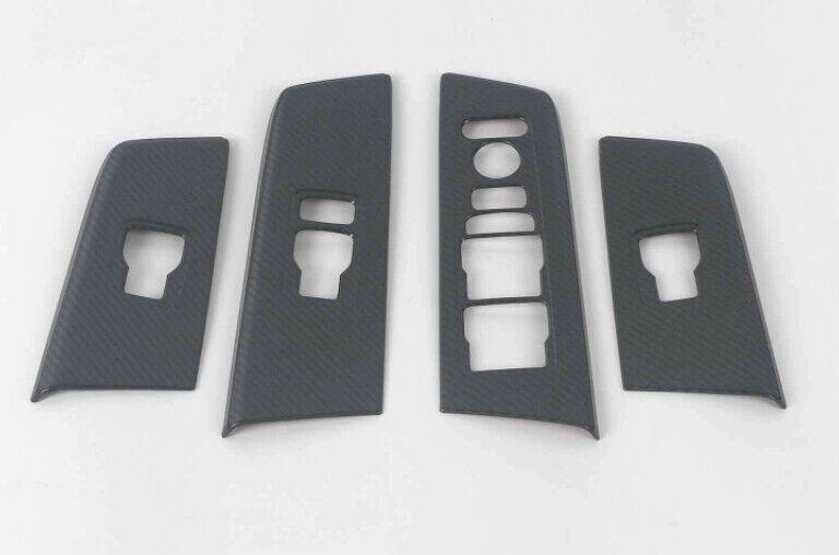 for Honda CR-V 2023-2024 Carbon Fiber Steel Window Lock Lift Switch Button Panel