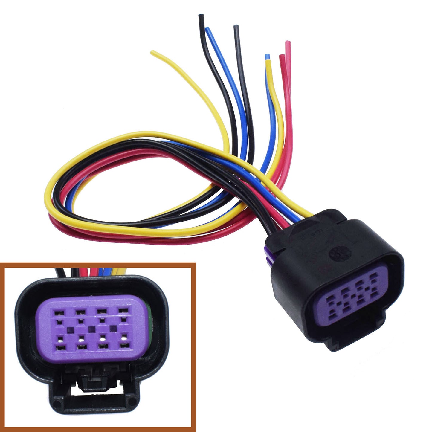 8-pin TPS Throttle Body Position Sensor Connector Plug and Cable End Suitable for Universal 6.0L- n