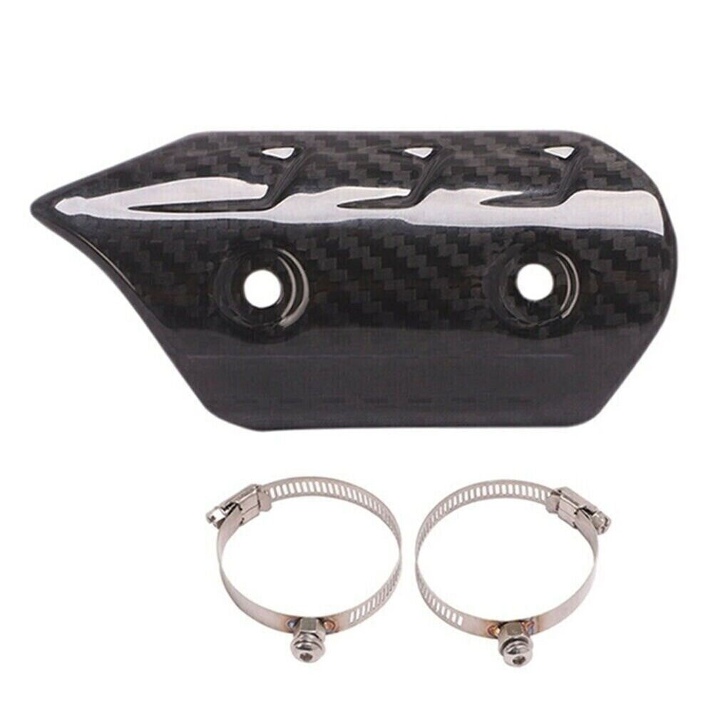 1x Real Carbon Fiber Exhausts Muffler Pipe Heat Shields Cover for Motorcycle New