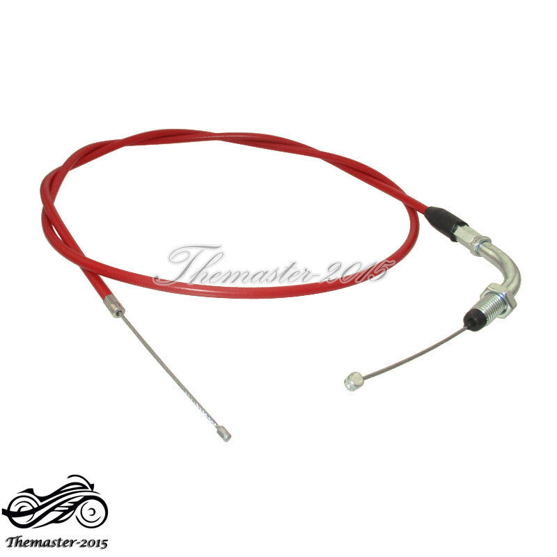 511300mm Racing Carb Gas Red Throttle Cable 49 50cc 60cc 66cc 80 cc Motorized Q