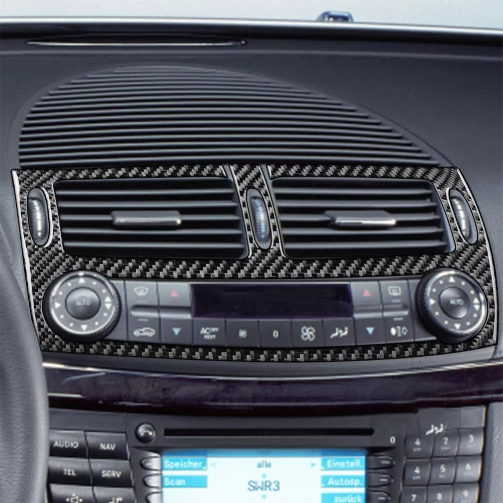 Carbon Fiber Interior Center Air Vent Cover Trim For E-Class W211. n