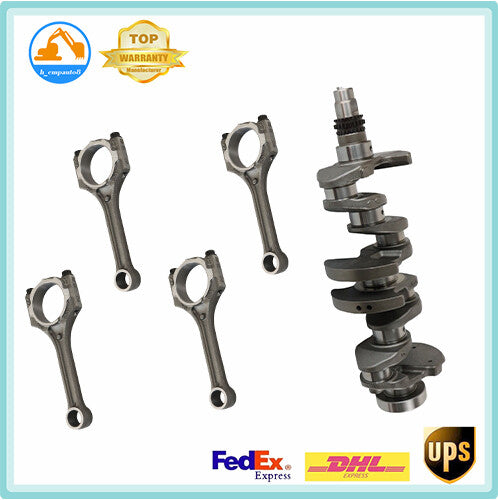 Engine Crankshaft /4X Connecting Rod for Hyundai for Kia Accent 1.6L G4FG
