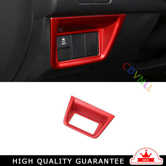 Headlight Button Frame Cover Trim 1 for Honda Accord 10th 2018-2022 Bright Red