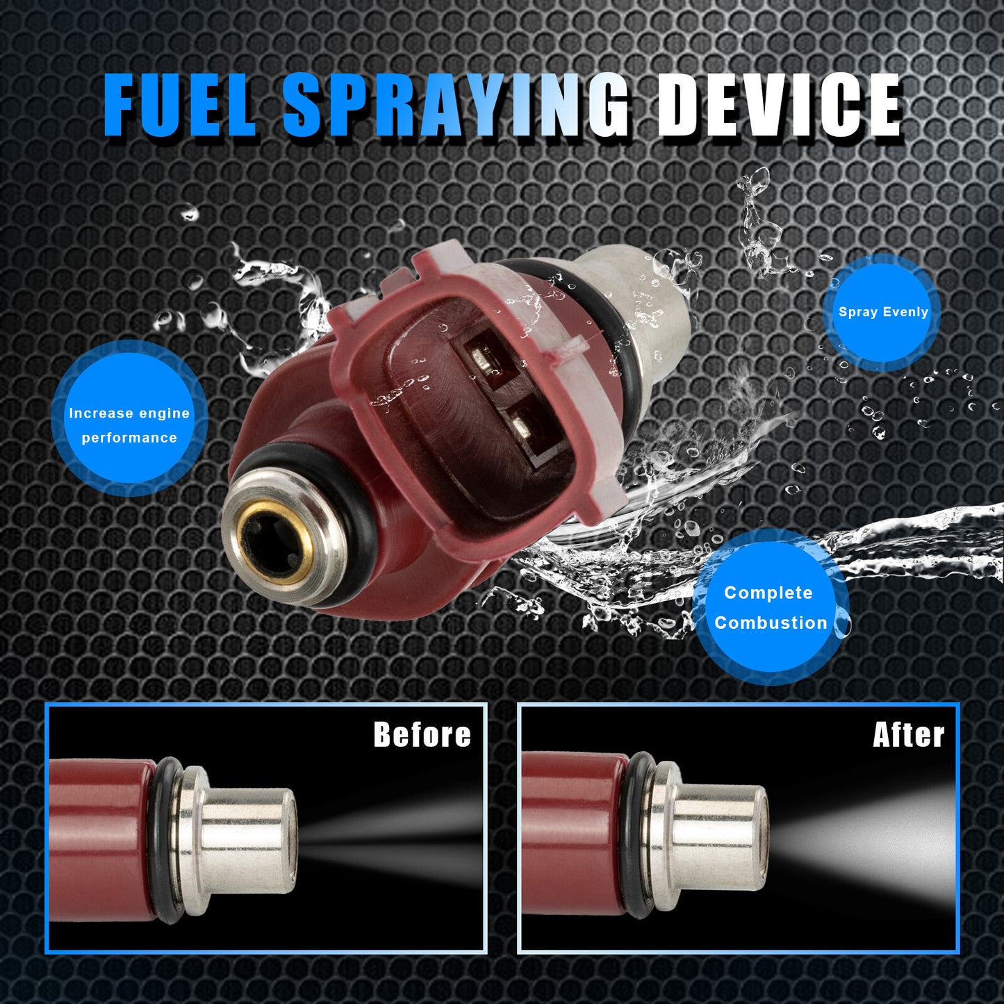 4X 6D8-13761-00-00 Fit for Yamaha Outboard 4 Stroke 80BEL 75-90HP Fuel Injector