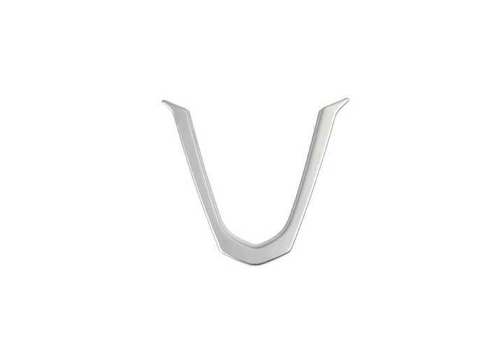 for Cadillac CT5 2020-2023 Silver Titanium Steering Wheel Strip Cover Trim 1pcs