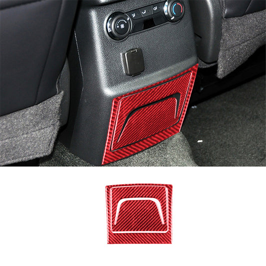 2pcs Carbon Fiber Interior A/C Button Panel Cover Trim For Z4 E89 2009-2016 v