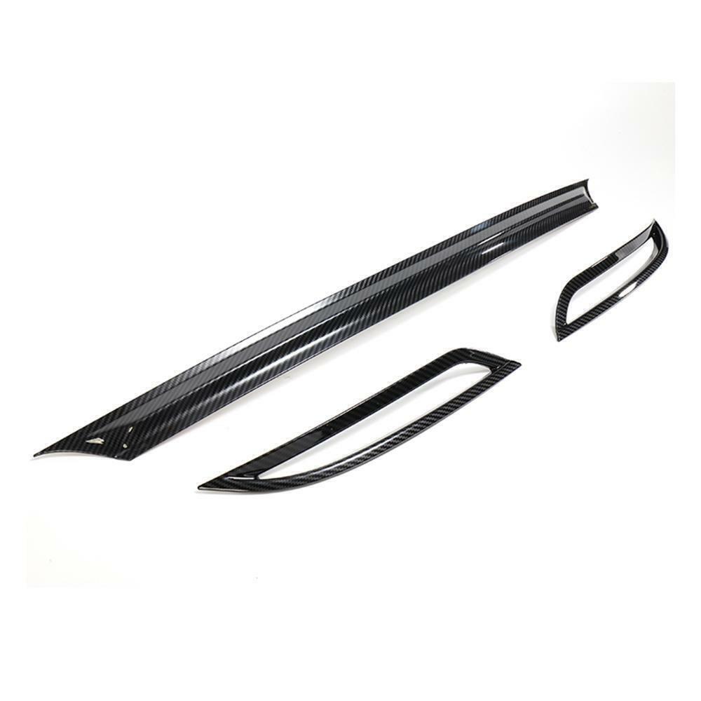 For Model 3 2018-2022 Carbon Fiber Rear Bumper Strip Protector Cover ABS n