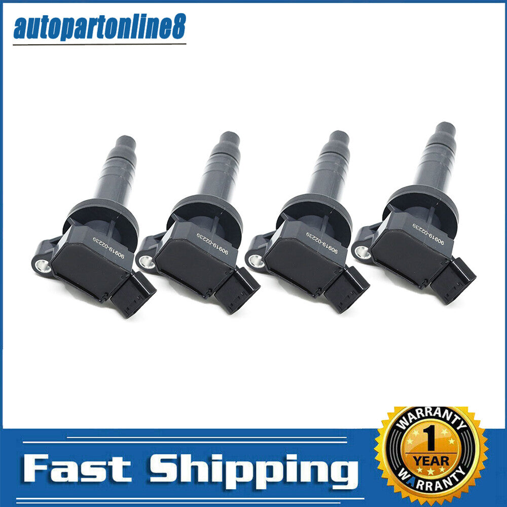 4-pack of 90919-02339 ignition coils suitable for Toyota for Corolla Celica Matrix 1.8L UF247-08
