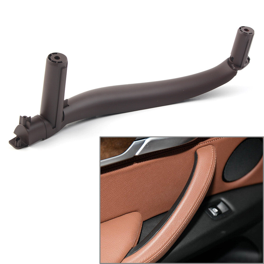 Inner Interior Door Pull Handle Trim Cover ABS Fit for BMW X5 X6 F15 F16 Mocha Left