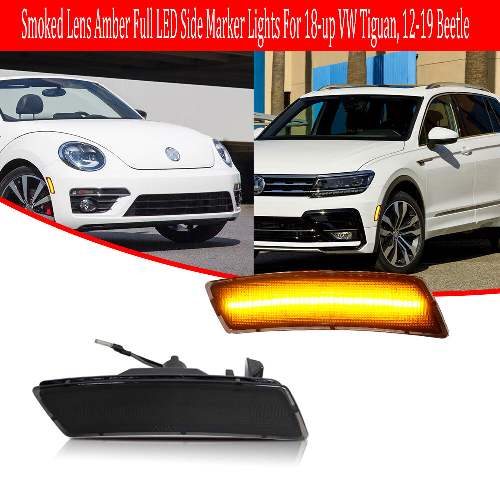 Amber LED front marker signal light suitable for 2012-2019 Beetle, for Tiguan - v