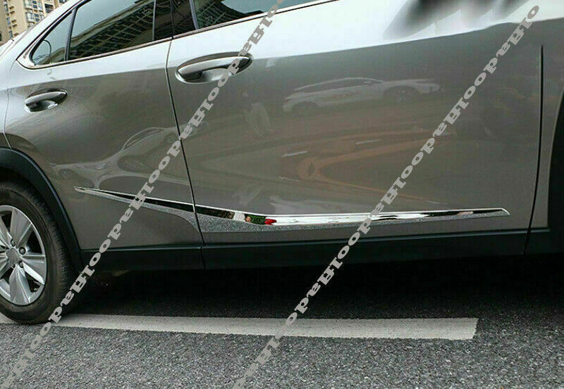 4P for Lexus UX 200 260h 250h 2019-2022 Chrome Body Side Molding Line Cover Trim
