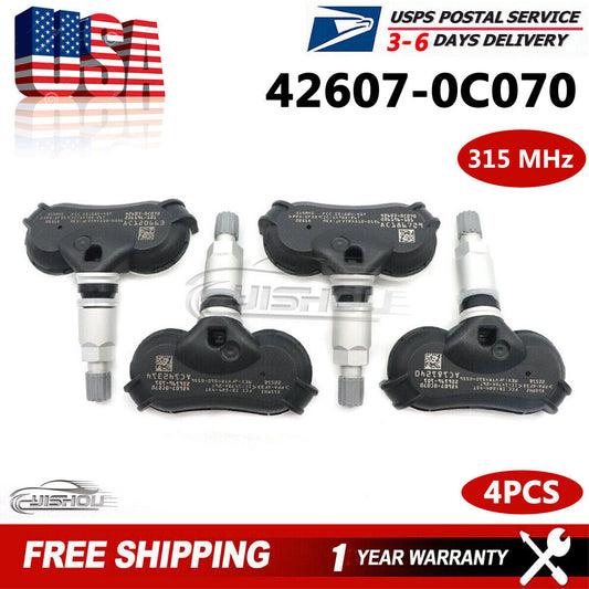 4P Tire Air Pressure Monitor Sensor 42607-0C070 for Toyota Sequoia for Sienna Tundra