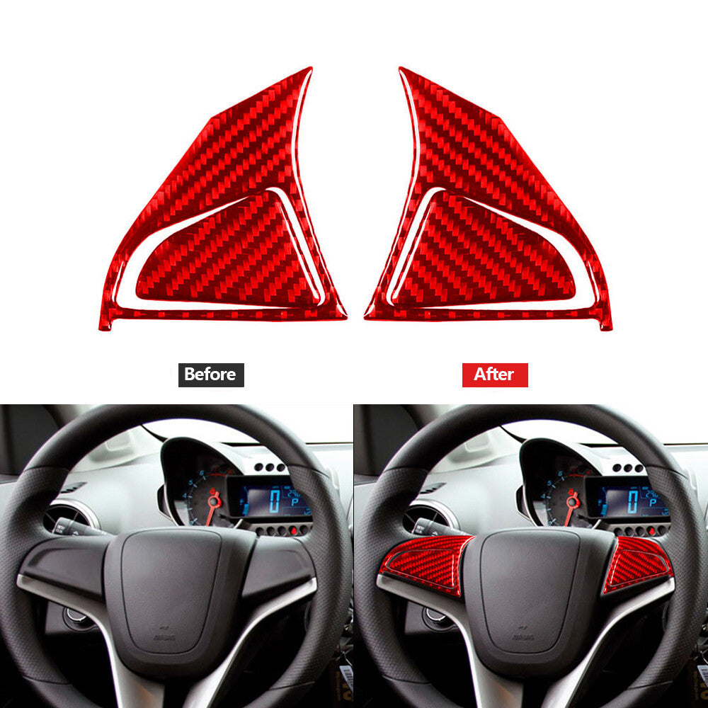 Red Carbon Fiber Watercup Panel Holder Cover Trim for Jeep for Wrangler JK 2011-2017 v