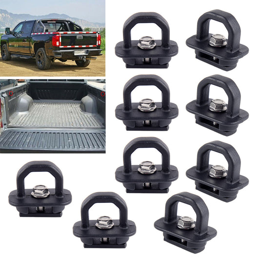 9 PCS Tie Down Anchor Truck Bed Side Wall Anchors w/ Wrench Fit for GMC for Chevy Q