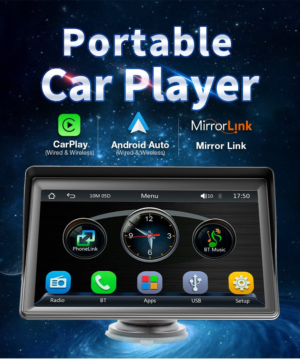 Car stereo touchscreen FM radio Bluetooth MP5 player car playback Android automatic USB-- n