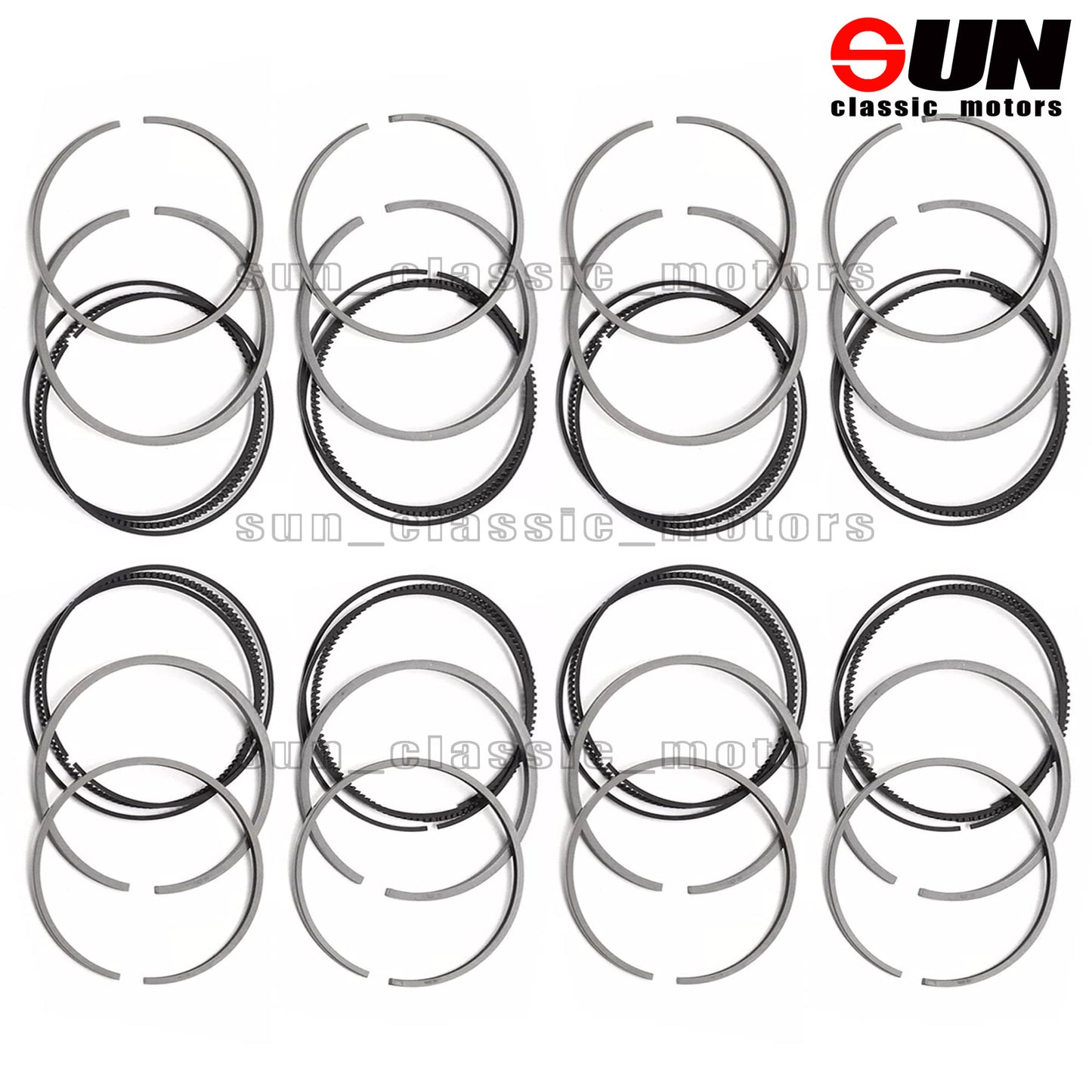 STD 8x Piston Ring Kit for GL500, E500, ML550, W166, M278 4.6T, 4.7T