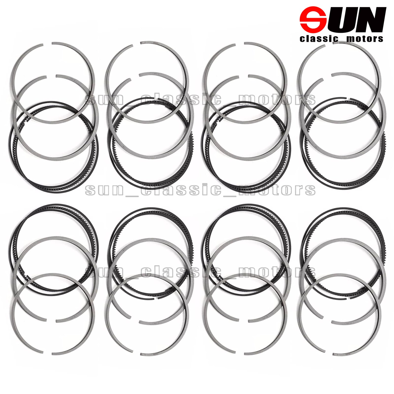 STD 8x Piston Ring Kit for GL500, E500, ML550, W166, M278 4.6T, 4.7T