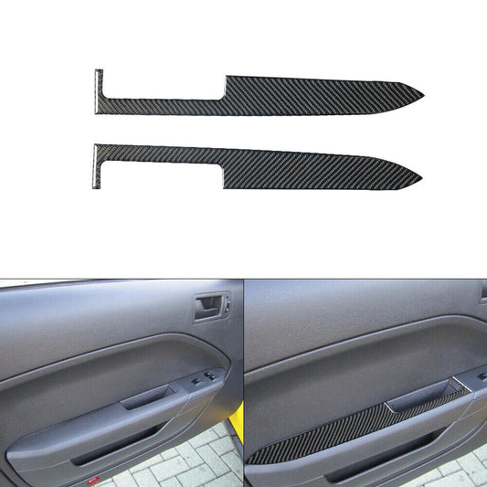 2Pcs Carbon Fiber Front Face Bumper Cover Trim For Supra A90 2019-2022 v