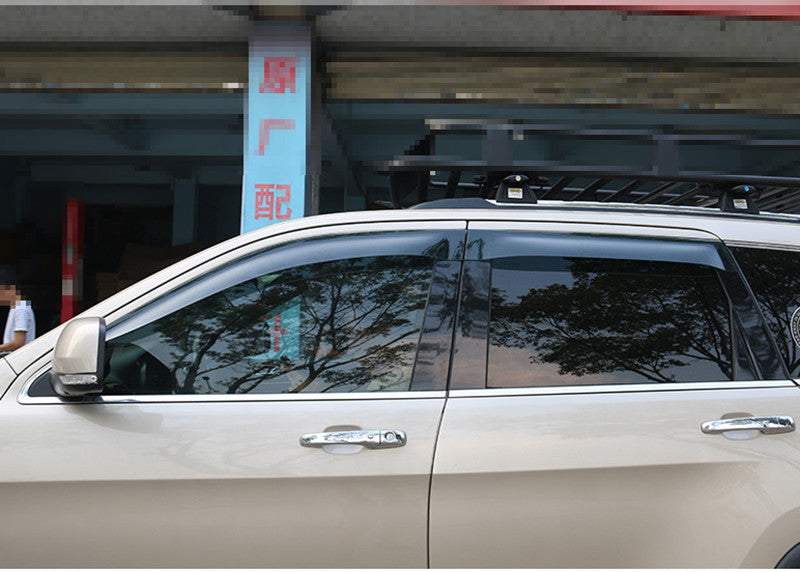 For Grand Cherokee 11-20 Black Window Visor Deflector Vent Sun Rain Guard Shade