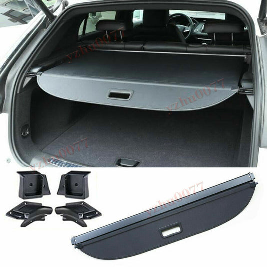 for Cadillac XT4 2019-2023 Black Rear Trunk Cargo Cover Luggage Security Shade