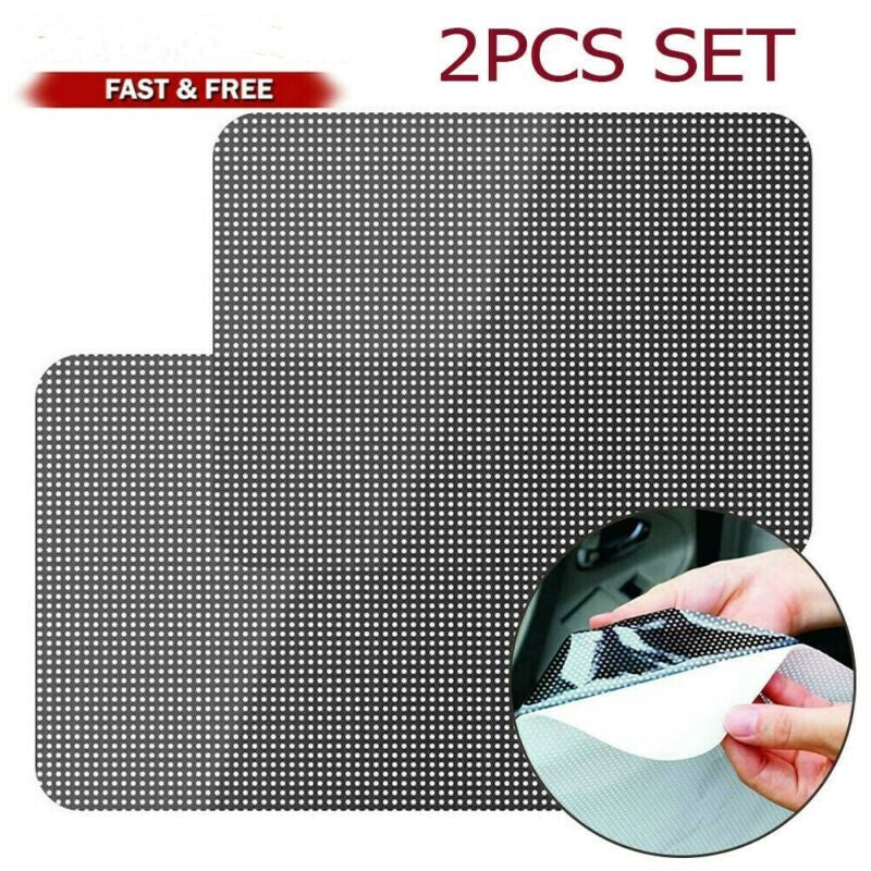 2-Pack Car Side and Rear Window Screen Mesh Sunshade Windshield Sun Visor