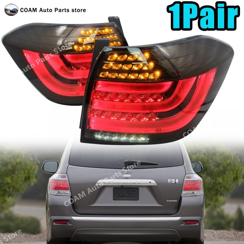 LHRH LED taillights and rear brakes for Toyota Highlander 2011-2013 (smoked)