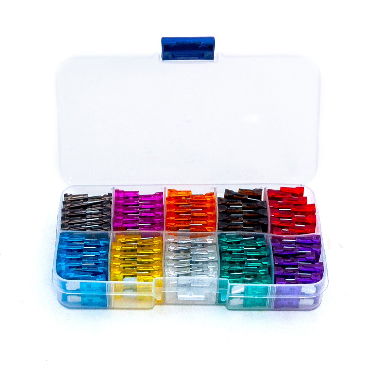 100pcs Universal 3-40A 10-Size Standard Middle Piece Automotive Fuses Assortment