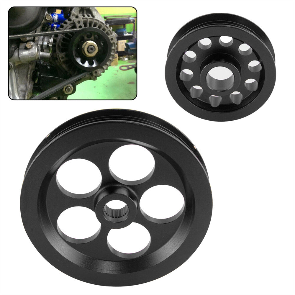 2PCS Alternator Pulley For Integra DC B16a B16b b18c for Honda for Civic EG EK 92-01 BK