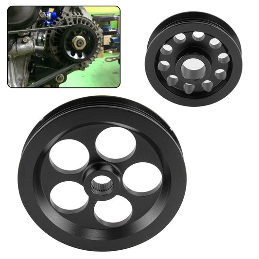 2PCS Alternator Pulley For Integra DC B16a B16b b18c for Honda for Civic EG EK 92-01 BK