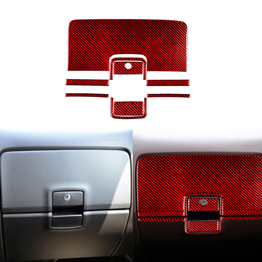 Carbon Fiber Gear Shift Panel Decorative Trim Cover for Subaru Forester 2005-08 v