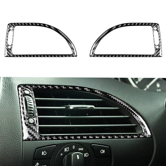 carbon fiber automotive air vent socket cover decoration for BMW 6 Series E63 E64 04-10