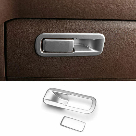 for BMW X1 F48 2016-2022 ABS Silver for Co -Pilot Storage Box Handle Bowl Cover Trim