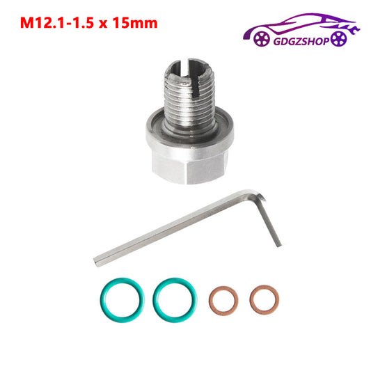 M12.1-1.5x15mm Oil Drain Plug Self Tapping Oil Pan Thread Repair Kit w/ O-Ring Q