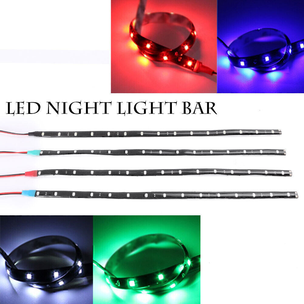 30cm/11.81  LED Car Flexible Light Strip fit Car Trucks Motor Grill 12V Green