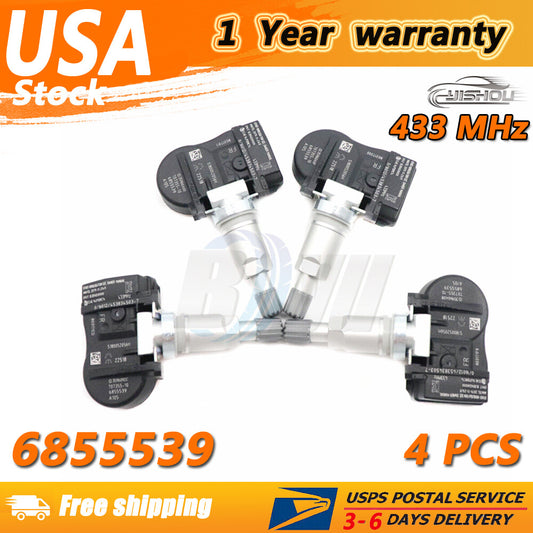 4pcs 6855539 433MHZ TPMS Sensor 6881890 for BMW 2 3 4 Series X1 X2 X5 i3 i8 for MINI