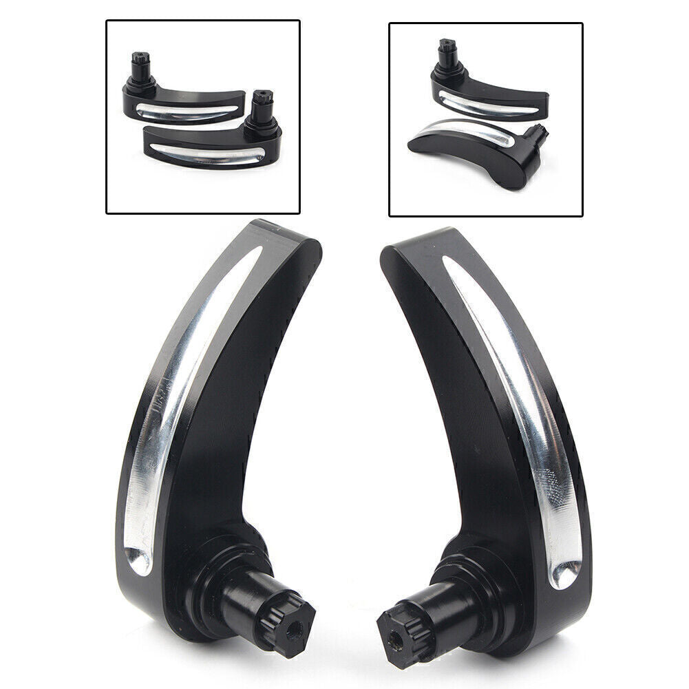Aluminum Black Race Saddlebag Lid Lifter for Harley Touring Road King FLT 14-18 Q
