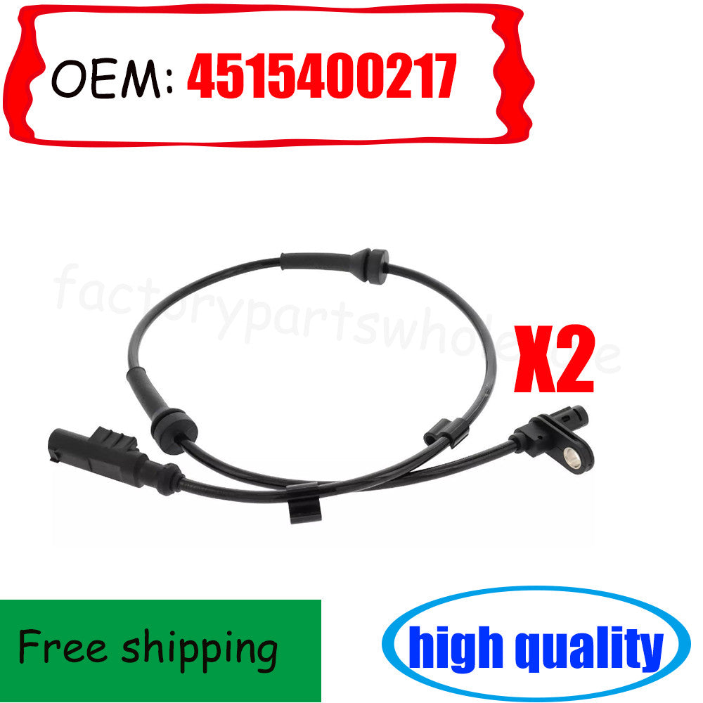 2Pcs Front L or R ABS Wheel Speed Sensor for Smart Fortwo 2011-2015 4515400217 n