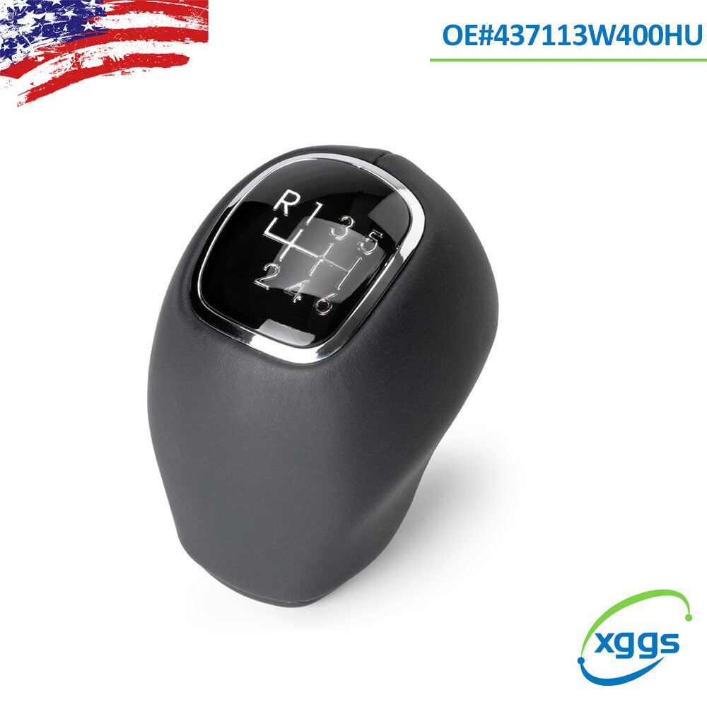 New 437113W400HU For 2012-15 for KIA RIO RIO5 Leather Gear Shift Knob Lever 6-Speed Q