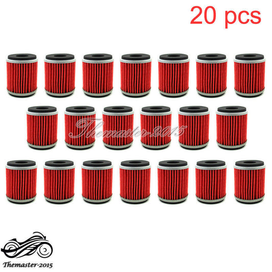 20x Oil Filter For HUSQVARNA YZ YBR YFM WR 250 450 WR250R YFZ450X YFZ450R for Yamaha Q
