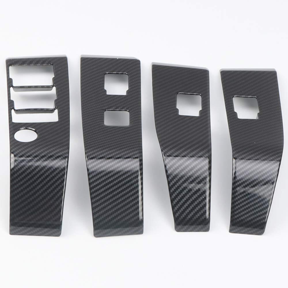 Carbon Fiber Steering Wheel Bezel Cover Frame for Hyundai I30 N, Kona N, I20 N- v