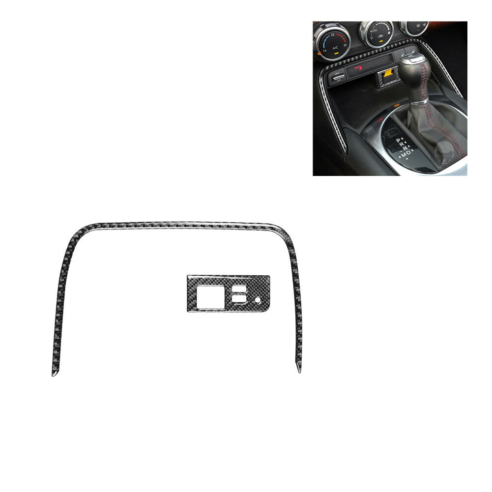 2x Central Storage Frame Panel Trim Carbon Fiber For FJ Curiser 2007-2021 v