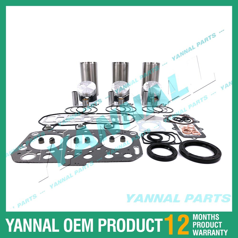 3TNV70 Overhaul and Rebuild Kit with Complete Gaskets for Yanmar Diesel Engines