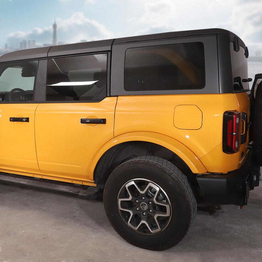 For 2021-2024  for ford  Bronco Gloss Black Side Door Handle & Rear Handle Cover Trim