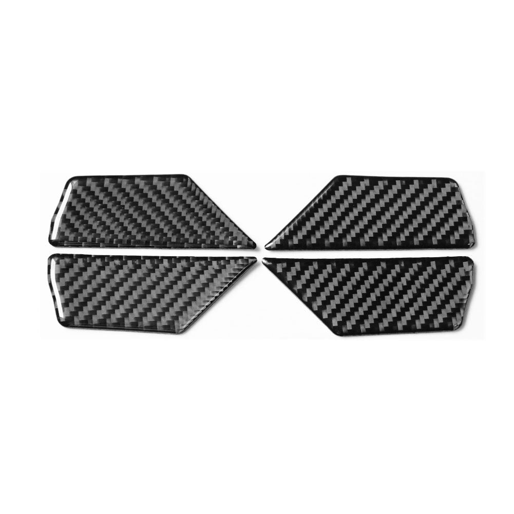 4Pcs Carbon Fiber Interior Door Handle Bowl Cover Trim for VW for Golf MK7 2014-2019