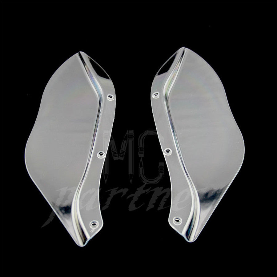 Clear wings Windshield Air Deflectors for Harley Street Glide Touring FLHR FLHT Q