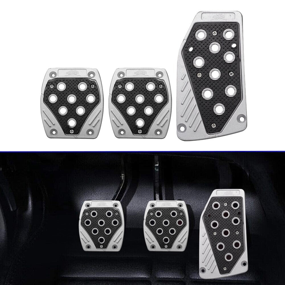 3x Nonslip Car Pedal Pads Auto Sports Clutch Brake Pad Cover Foot Pedals MT Car