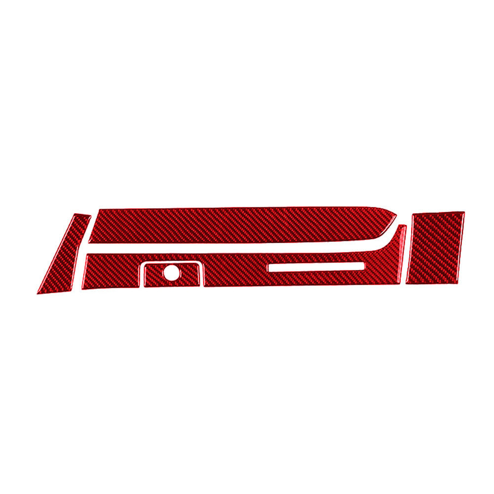 Red Carbon Fiber Center Display Frame Cover Trim For X3 F25 X4 F26 2011-2017 v