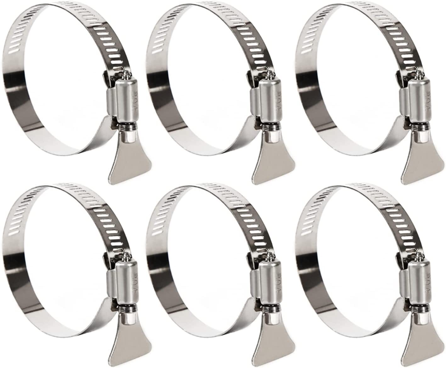 Easy-to-turn thumb screw worm gear clamp, worm-driven hose clamp for dryer vents